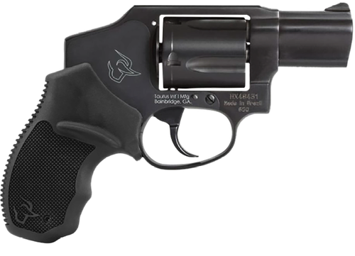 Taurus 650 357 Mag/38 Special +P, 3" Matte Black Alloy Steel Barrel, Cylinder & Frame, Black Rubber Grip, Transfer Bar Safety, Concealed Hammer,5rd