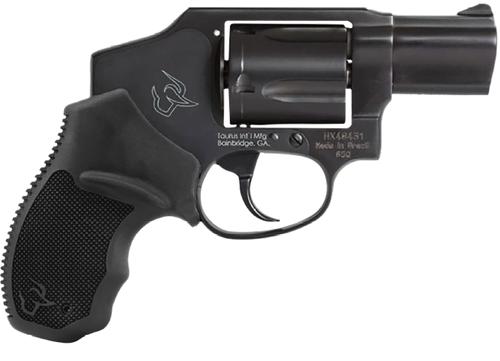 Taurus 650 357 Mag/38 Special +P, 3" Matte Black Alloy Steel Barrel, Cylinder & Frame, Black Rubber Grip, Transfer Bar Safety, Concealed Hammer,5rd