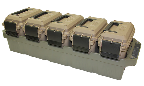 MTM 5-CAN AmmO Crate Mini 5 AC15 Mini AmmO Cans Green/dk ERT