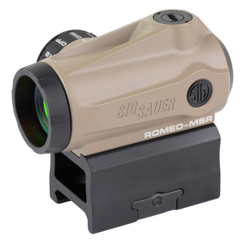 Sig ROMEO MSR GEN II, Red Dot, 20mm Objective, 2 MOA Dot, Matte Finish, Flat Dark Earth, Includes Absolute Co Witness Mount