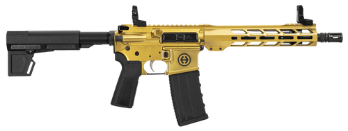 Hi-Point HP 15P 300 Blackout 30rd,10.50" Threaded Barrel, Gold Receiver Picatinny Rail, M-Lok Handguard, Blade Brace, Black B5 P Type 23 Grip