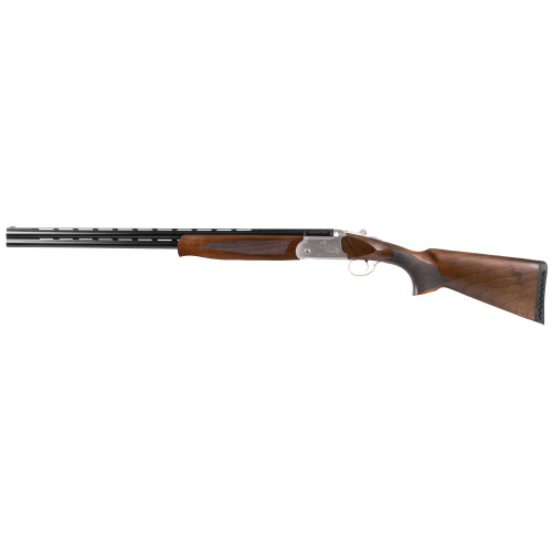 EAA Balikli Blue Label 28 Ga 2.50" 2rd 26" Blue Polished Over/Under Vent Rib Barrel, Engraved Silver Aluminum Receiver, Fixed Turkish Walnut Stock, 5 Mobil Chokes