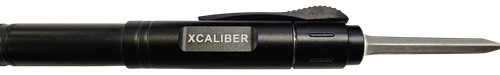 Xcaliber Knife Company Pen Knife 1.70" OTF Dagger Stainless 440C SS Blade, 5.90" Black Aluminum Handle