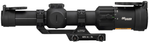 Sig Sauer TANGO MSR Compact 1-6X Magnification, 2nd Focal Plane, Illuminated BDC 6 Reticle, 24mm Objective, 30mm Main Tube, Black, Includes ALPHA MSR 1.535" Mount