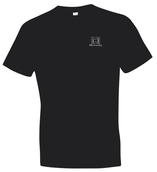 Hornady Gear Fueled By Hornady Black Cotton, Short Sleeve Semi-Fitted XL