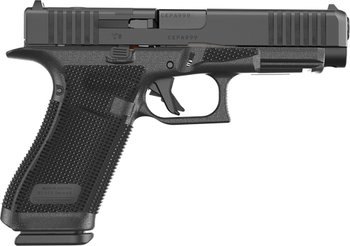 Glock 17 Gen 6 9mm, 4.49" Barrel, DLC Finish, Fixed Sights, Optics Ready System, 17rd, 3 mags
