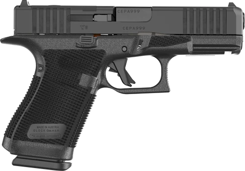 Glock 19 Gen 6 9mm, 4.03" Barrel, DLC Finish, Fixed Sights, Optics Ready System, 15rd