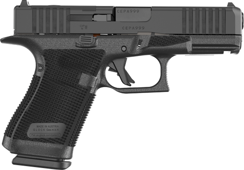 Glock 19 Gen 6, 9mm, 4.02" Barrel, DLC Finish, Fixed Sights, Optics Ready System, 15rd
