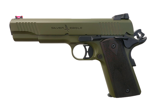 TR Imports 1911-45-GREEN 45 Novak 7rd Walnut/Green Cerakote