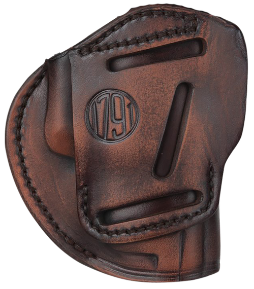 1791 Gunleather 3-Way Outside Waistband Size 05 Vintage Leather Fits Glock 17 Fits HK VP9 Fits MP9 Ambidextrous