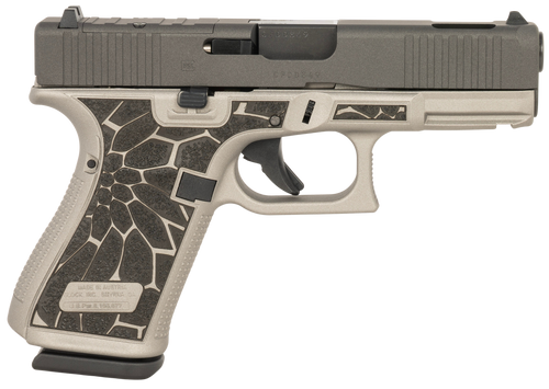 Glock G19 Gen5 MOS Exclusive Compact 9mm 15+1 4.02" Ported Barrel, Cerakote Optic Slide, Titanium Silver Cerakote Frame, RMR Footprint