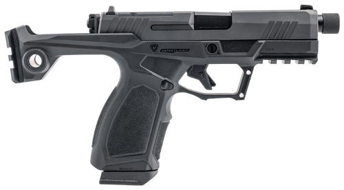 Taurus GX4 Strike Bravo 9mm, 3.7" Barrel, Threaded 1/2X28, Matte Finish, Black, Fixed White Dot and Drift Adjustable Rear Sights, Trigger Safety, Optics Ready, 15rd, 2 mags