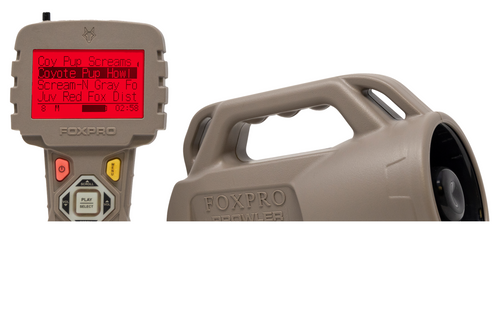 Foxpro Prowler Digital Call Attracts Predators Features TX433 Transmitter Tan ABS Polymer