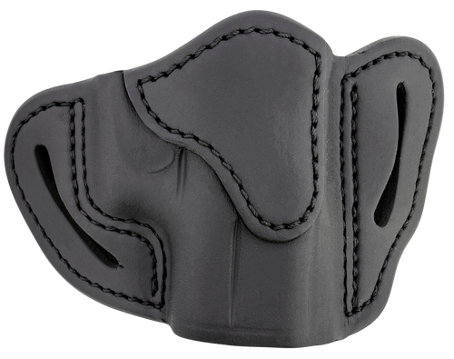1791 Gunleather BHC Optic Ready Belt Holster Size C Outside Waistband Open Top Style made of Leather with Stealth Black & Belt Loop Mount Type fits Glock 43, Walther PPK & Sig P365 for Right Hand