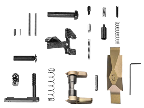 Geissele Automatics Lower Parts Kit, Ultra Duty, For AR-15, Desert Tan, Does Not Include Fire Control Group