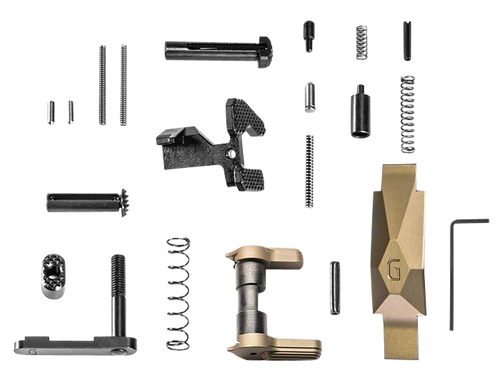 Geissele Automatics Lower Parts Kit, Ultra Duty, For AR-15, Desert Tan, Does Not Include Fire Control Group