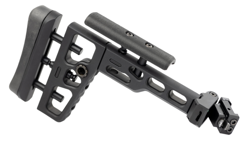 Samson Manufacturing Corp. SAS K Tactical Folding Stock, 1913 Picatinny Mounting Interface, 9"-10" Long, Anodized Finish, Black