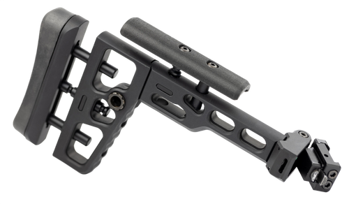 Samson SAS K Tactical Folding Stock, 1913 Picatinny Mounting Interface, 9"-10" Long, Anodized Finish, Black