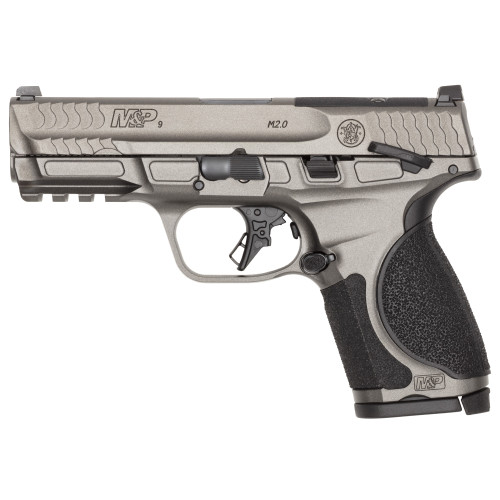 Smith & Wesson M&P M2.0 CA, 4" Barrel, Cerakote Tungsten, 3 Dot, Optics Ready, CORE, 2x10rd Mags, Loaded Chamber Ind, California Compliant