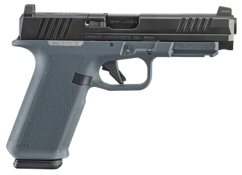 Ruger RXM F/NS Gray 9mm, 4.5" Barrel, Nitride Finish, Black Slide, Magpul EHG Gray Frame, Optics Ready, Front Tritum Night Sight, 2X17rd Magpul PMAG 17 GL9 Mags