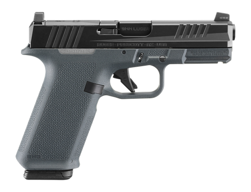 Ruger RXM 9mm, 4" Barrel, Nitride Finish, Black Slide, Magpul EHG Gray Frame, Optics Ready, Front Night Sight, 2x17rd Magpul PMAG 17 GL9 Mags