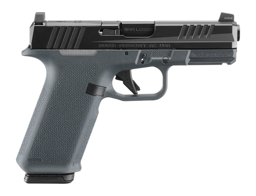 Ruger RXM 9mm, 4" Barrel, Nitride Finish, Black Slide, Magpul EHG Gray Frame, Optics Ready, Front Night Sight, 2x17rd Magpul PMAG 17 GL9 Mags