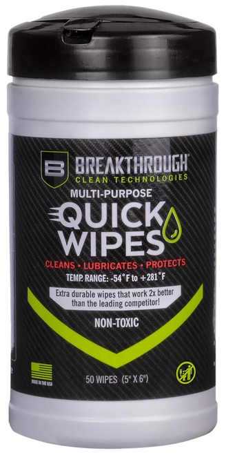 Breakthrough Clean BT-CLP-QW-50 Quick Wipes 3.50"x 3.50"x 6.50" Wipes 50 Count