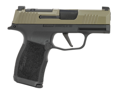 Sig Sauer P365X Micro 9mm,3.1" Barrel, Stainless, Optic Ready, Serrated, Accessory Rail, RMSc Footprint, 12rd