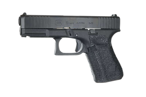 Talon Grips Adhesive Grip Textured Black Rubber, Fits Compact Glock Gen 5 (19, 23, etc.)