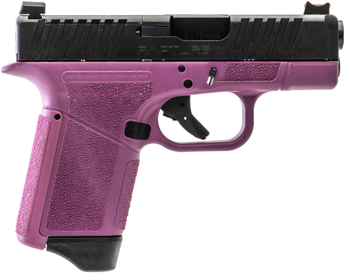 Gforce Arms Rapture 9mm, 3.25" Barrel, Back Optic Cut/Serrated Slide, Pink Cerakote, Shield RMSc/RMR Footprint, 12rd