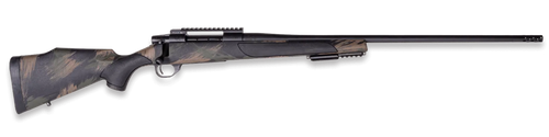 Weatherby Vanguard Black Hills 223 Rem, 16" Threaded Barrel, Brake, Matte Blued, Black Monte Carlo Stock, Green-Tan, 5rd