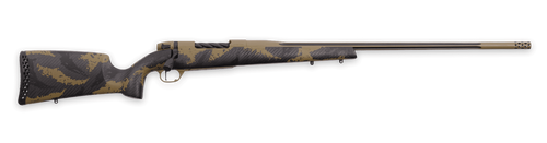 Weatherby Mark V Apex 338 WBY RPM 4rd,24" Graphite Black & Tan Cerakote Fluted Threaded Barrel, Tan Cerakote Steel Drilled & Tapped Receiver, Carbon Fiber Brown & Tan Sponge Accents Fi