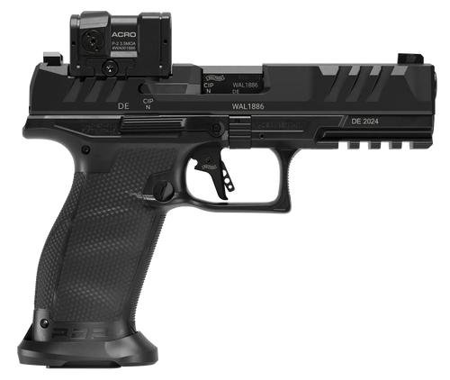 Walther PDP Pro Acro Sight Included 9mm, 4.5" Barrel, Blac, 10rd