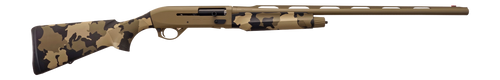 Silver Ealge Alpha 2 20 Ga, 3", 26" Flat Dark Earth Barrel-Receiver, Fixed Camo Synthetic Stock, 4rd