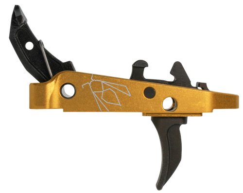 CMC Triggers Drop-In Yella Jacket Combat Trigger Group 2.0 Single-Stage Curve with 2.50 lbs Draw Weight, Black with Yellow Housing, Fits AK-47
