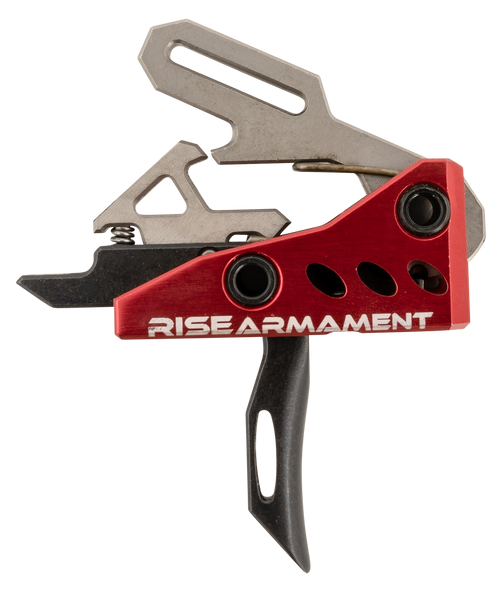 Rise Armament RA-535 Advanced Performance Single-Stage Straight with 3.50 lbs Draw Weight, Red Housing & Black Trigger for AR-Platform, Includes Pins