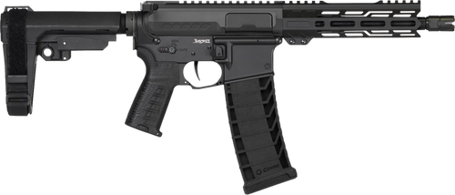 CMMG Banshee MK4 9mm, 8" Threaded Barrel, Cerakote Armor Black, CMMG  Grip,  Stabilizing Brace, Ambi Controls, 30rd Mag