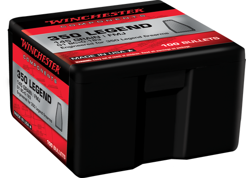 Winchester Rifle Reloading 350 Legend 145gr, Metal Case (FMJ) 100 Per Box NOT AMMO