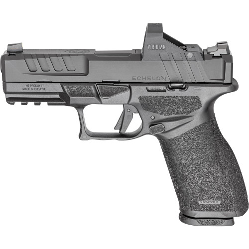 Springfield Echelon 4.0 FC RFX11 9mm, 4" Barrel, Melonite Black, Optics Ready, Front Tritium, U-Dot Rear, Viridian RFX11, 4x15rd Mags