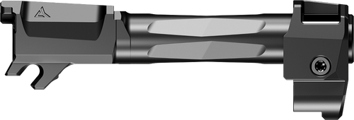 Radian Weapons RAMJET Fluted Barrel with AFTERBURNER Muzzle Brake, 9mm, Radianite Finish, Black/Gray, INTRA-LOK Mounting System, Fits Glock 19 Gen 5