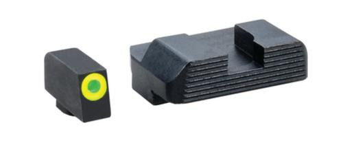 AmeriGlo Protector Sight Set Green Front/Serrated Black Rear Glock 43 AmeriGlo Protector Sight Set Green Front/Serrated Black Rear Glock 43