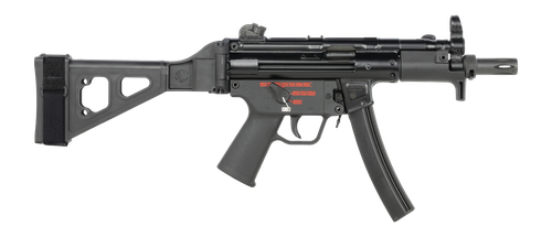 Century AP5 Navy (MP5) 9mm 30+1 5.80" Threaded Barrel, Muzzle Brake, Steel Stamped Receiver, Pistol Brace, Black Navy Style Grip
