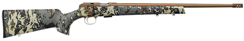 CZ 457 American Hunter 22 LR,20" Barrel, Bronze Cerakote Drilled-Tapped, Veil Camo, 5rd