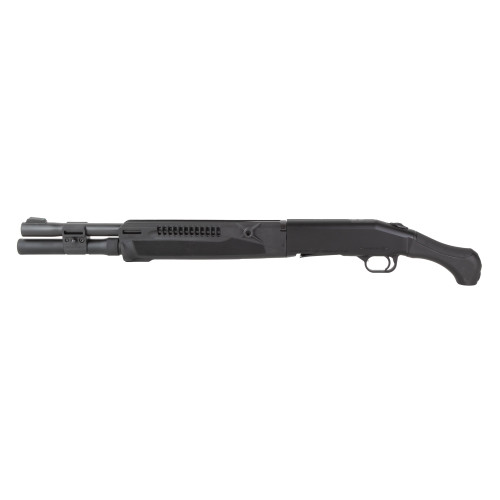 Mossberg 990 Aftershock SFX 12 Ga, 3" Chamber, 18.5" Barrel, Heat Shield, Fixed Choke, Matte Blued, Black, AfterShock Grip, Fiber Optic, Optic-Ready, Shield RMSc, 5rd