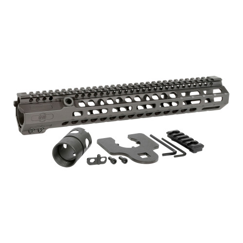 Midwest Combat Rail HD, Fits AR s, 13.5", M-LOK, Black