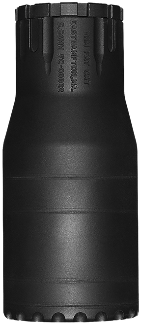 Yankee Hill Fat Cat Suppressor (Standard End Cap) 22 Caliber (5.56mm) Black Stainless Steel/Inconel, Mini sRx Mount Included