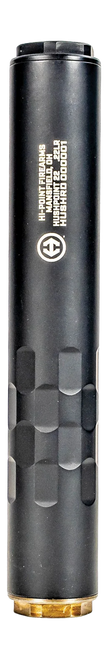 Hi-Point Hush-Point, Suppressor 22LR, 6.19" Long, Aluminum Construction, Anodized Finish, Black, Includes 1/2x28 Direct Thread Mounts