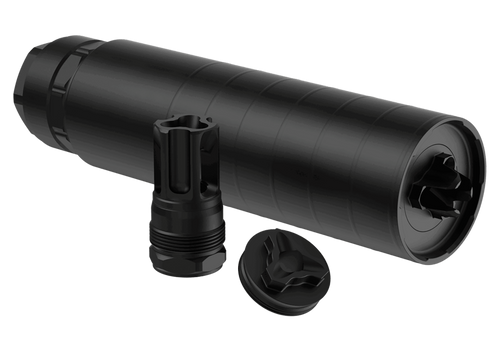 Liberty Precision Torch 5.56 NATO, Rearden Atlas QD Mount, HUB Mount Compatible, 6.2" Long, 1.75" Diameter, Cerakote Finish, Black