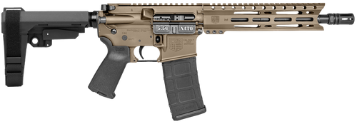 Diamondback DB15 Carbon, AR , 5.56mm, 10" Threaded Barrel, Magpul MOE Grip, 9" M-Lok Rail, Cerakote Finish, Flat Dark Earth, SBA3 Brace, 30rd, 1 Magazine