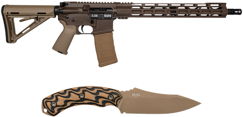 Diamondback DB15 Sports South Exclusive 5.56mm 30rd 16" Black Nitride 7075-T6 Aluminum Receiver 15" M-Lok Handguard Brown Flat Dark Earth Magpul Grip